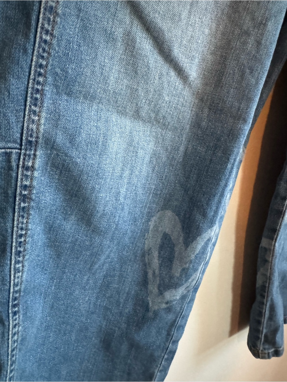 Pilcro Anthropologie Heart Print Barrel Leg Jeans Size 25 - Picture 8 of 10